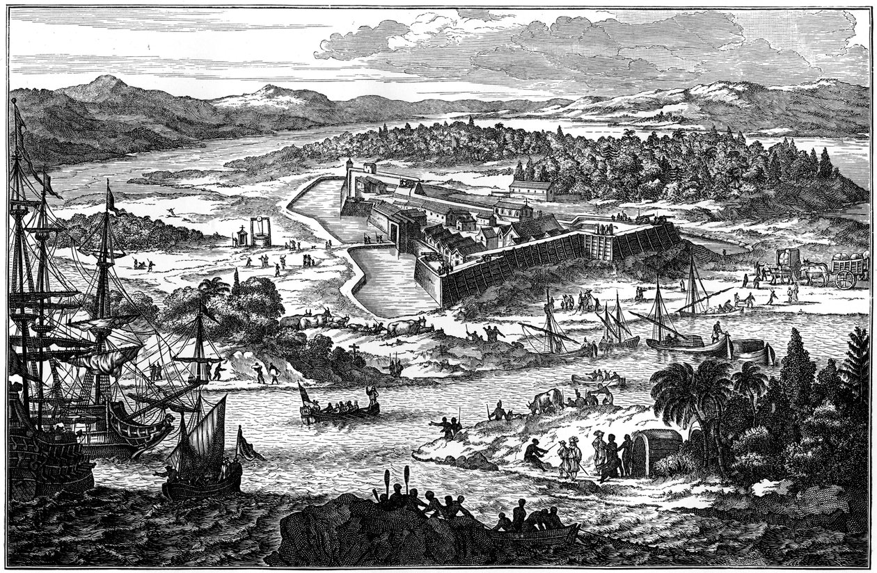 Arx Carolina, starożytna ufortyfikowana osada w Charleston w Południowej Karolinie, c1673 1901 autorstwa Unbekannt