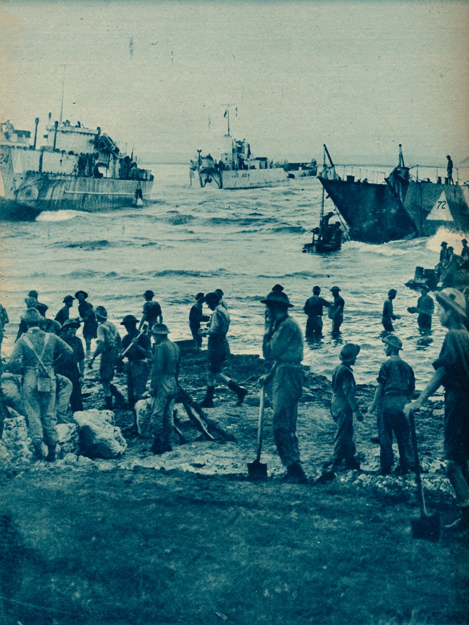 Gdy słońce wzeszło w dzień inwazji: Z kilofem i łopatą droga jest oczyszczona, 1943-44 autorstwa Unbekannt