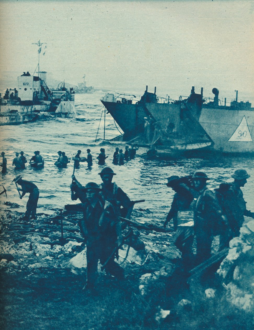 Gdy słońce wzeszło w dzień inwazji: Z kilofem i łopatą droga jest oczyszczona, 1943-44 autorstwa Unbekannt