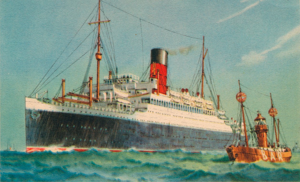 Ascania, Cunard Biała Gwiazda, lata 20. autorstwa Unbekannt