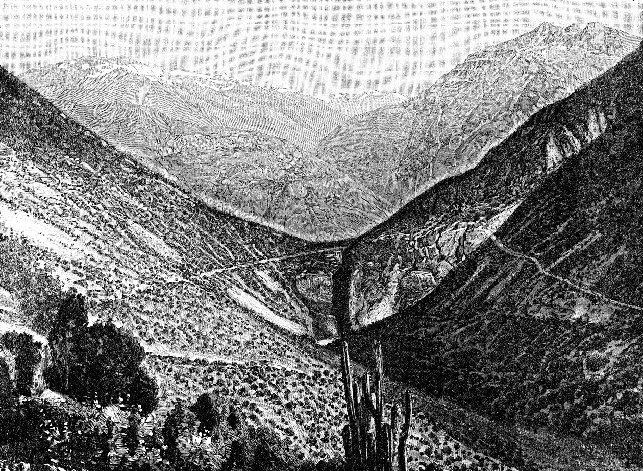 Wejście na Cumbre, Chile, 1895 autorstwa Unbekannt