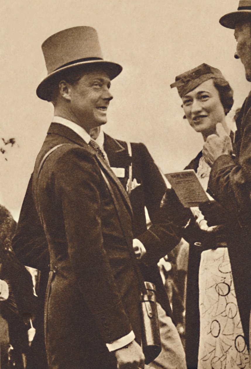 Ascot, czerwiec 1935 - Król Edward, następnie książę Walii, z panią Simpson, 1937 autorstwa Unbekannt