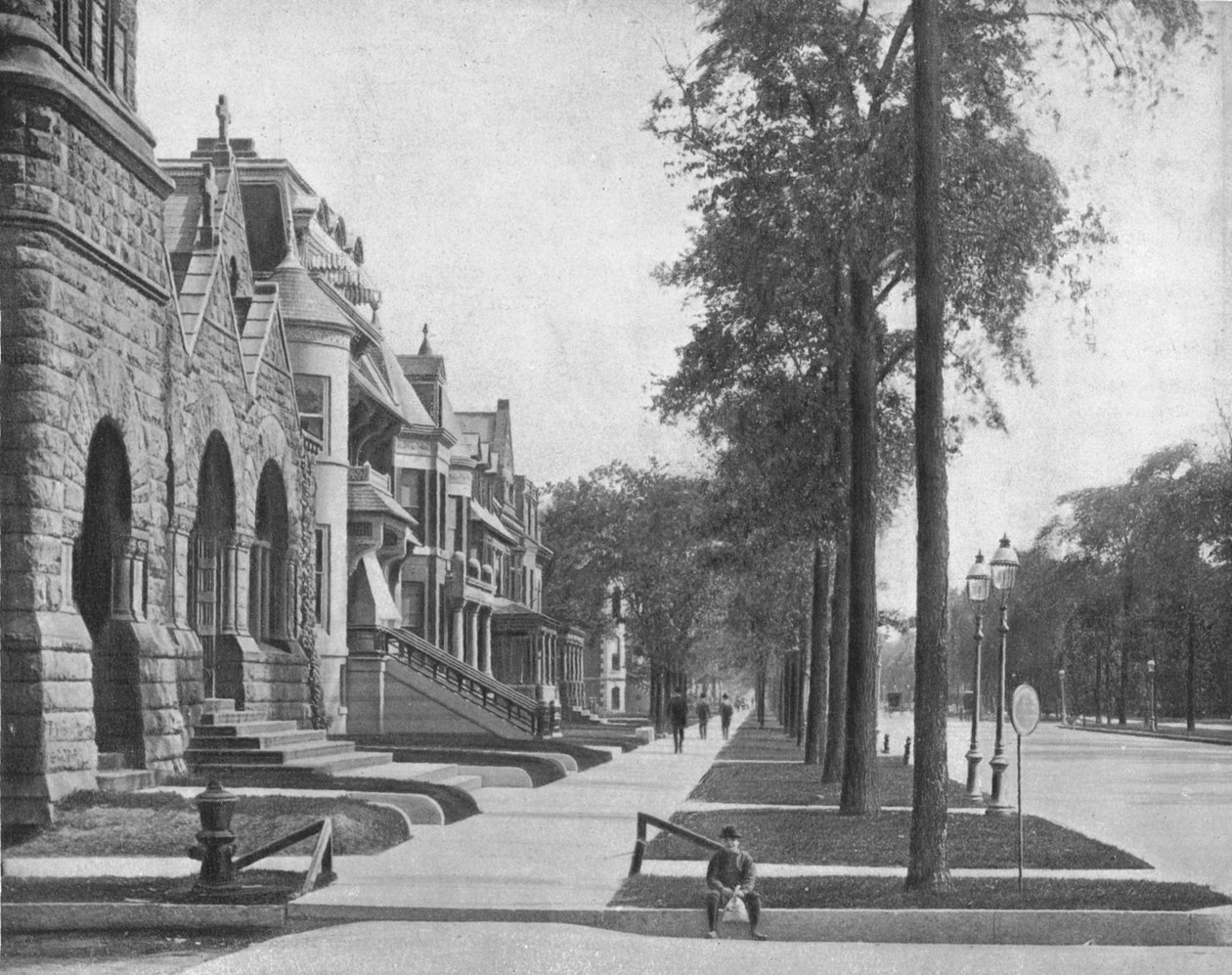 Ashland Avenue, Chicago, Illinois, USA, ok. 1900. autorstwa Unbekannt