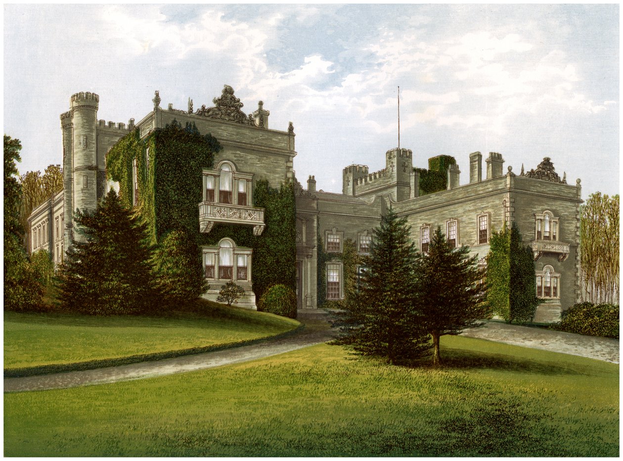 Aske Hall, Yorkshire, dom hrabiego Zetland, ok. 1880 r. autorstwa Unbekannt