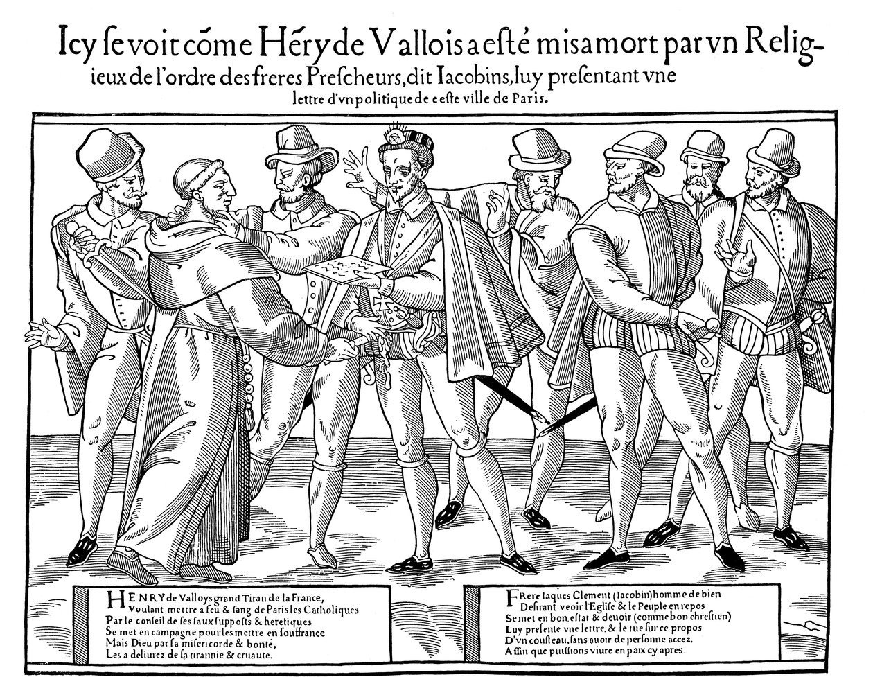 Zabójstwo Henryka III, króla Francji, 1589 1589-1590 autorstwa Unbekannt