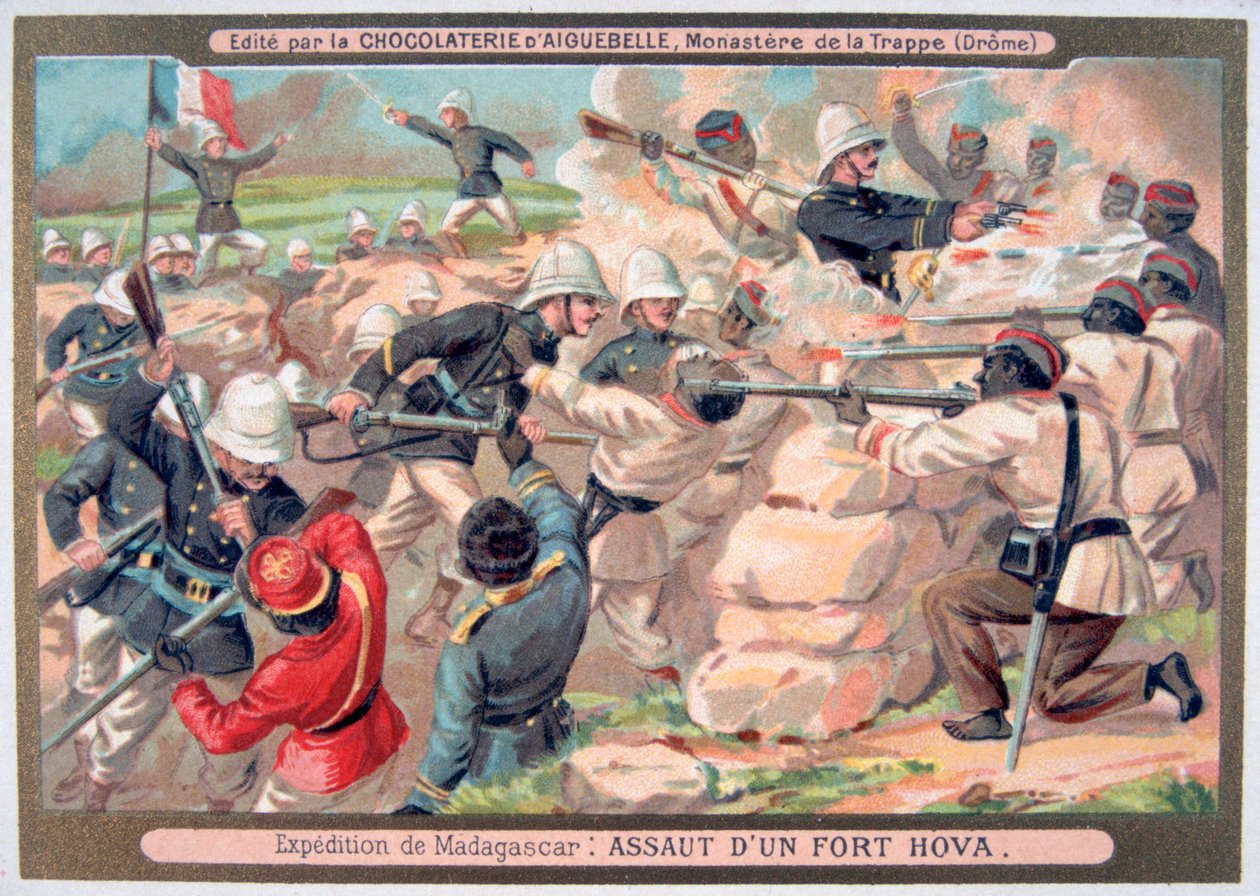 Napaść na fort Hova, Madagaskar, 1883-1896 autorstwa Unbekannt