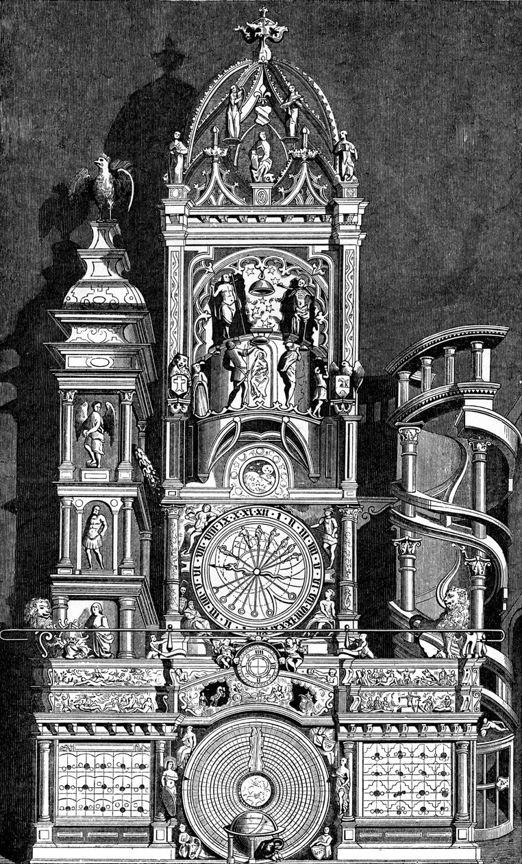 Zegar astronomiczny katedry w Strasburgu, 1573, 1870 autorstwa Unbekannt