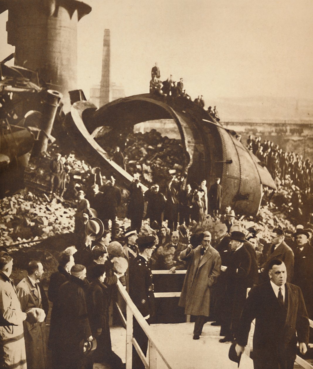 W opuszczonej hucie stali, Południowa Walia, 1936 1937 autorstwa Unbekannt