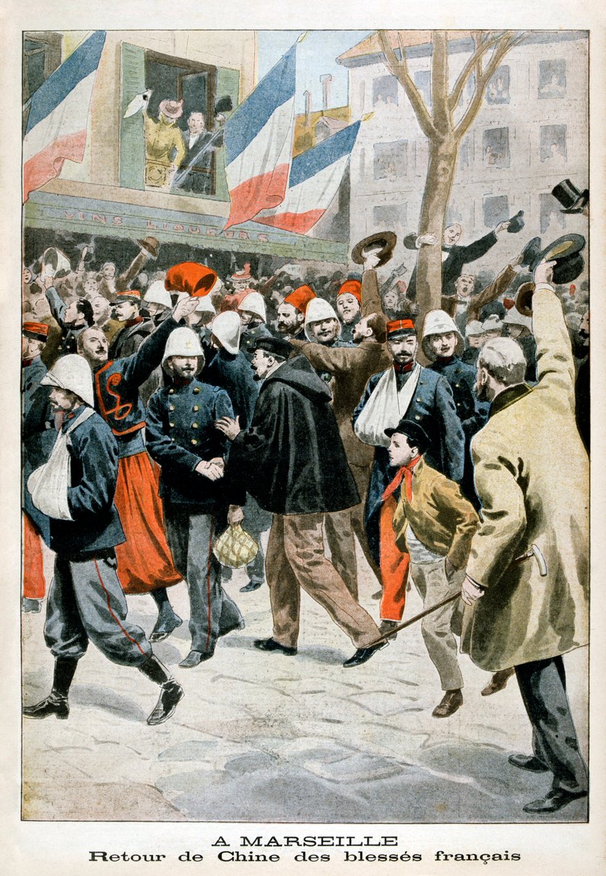 W Marsylii, Powrót rannych żołnierzy francuskich z Chin, 1901 autorstwa Unbekannt