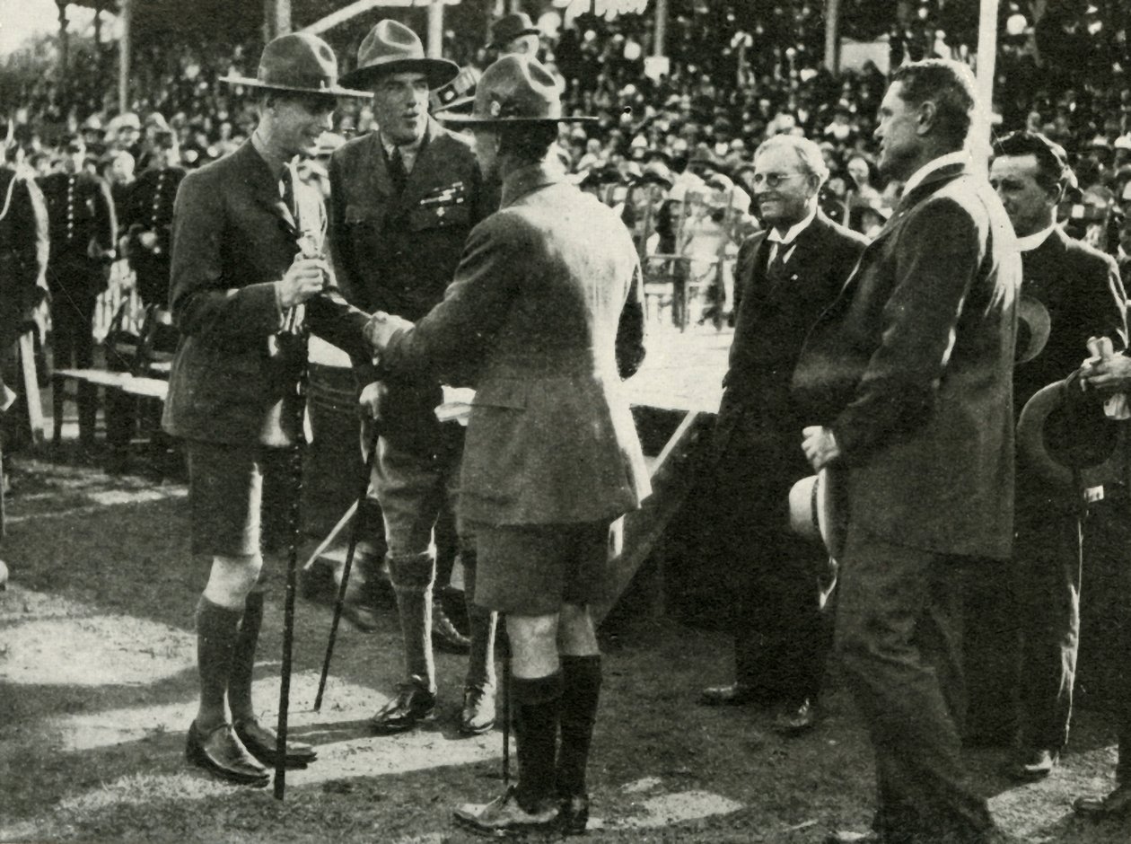 Na paradzie harcerzy i przewodników, Adelajda, Australia, 1927, 1937. autorstwa Unbekannt