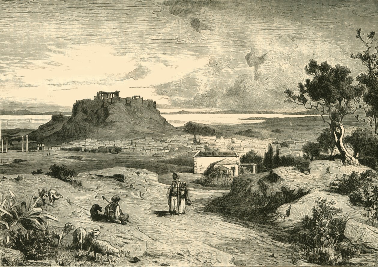Ateny, 1890. autorstwa Unbekannt