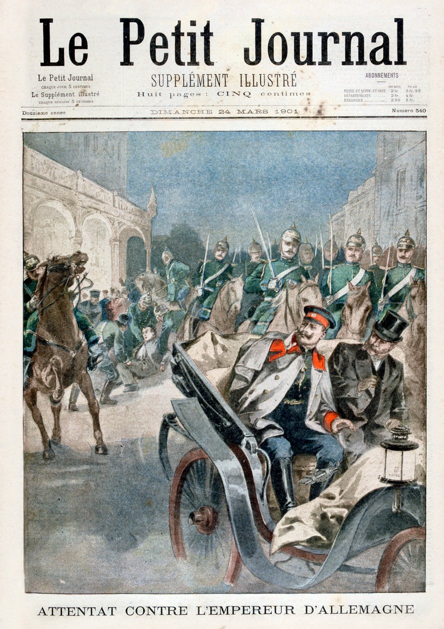 Atak na cesarza Niemiec, 1901 autorstwa Unbekannt