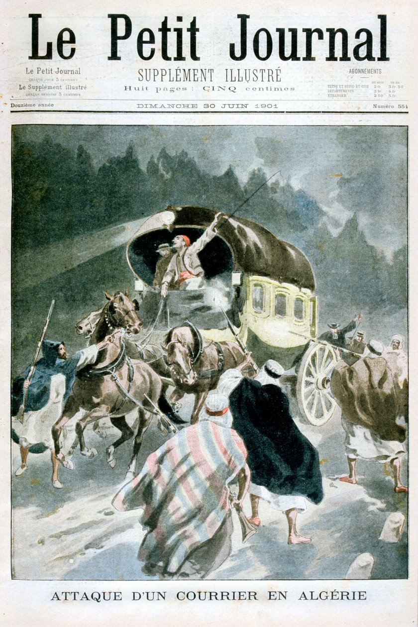 Atak na kuriera w Algierii, 1901 autorstwa Unbekannt