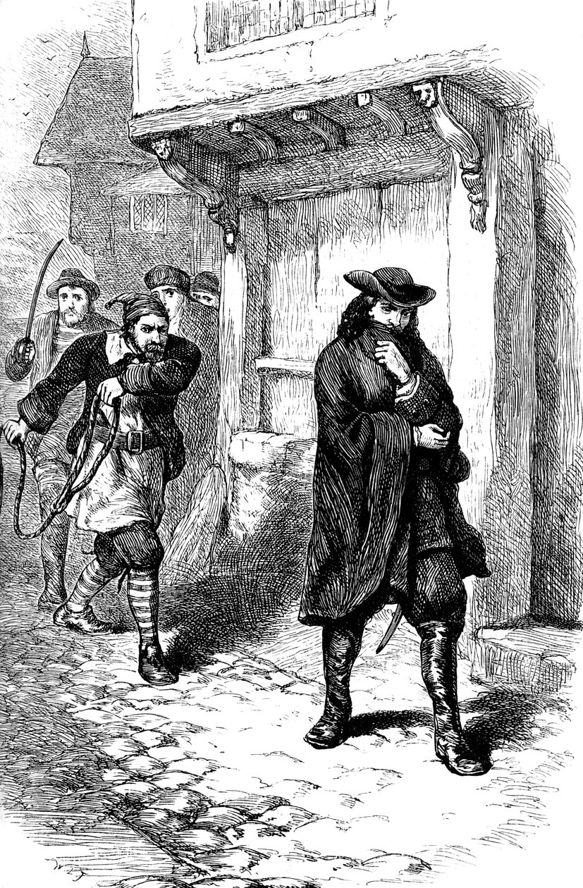 Atak na kapitana Róży, ok. XVII w. ok. 1880 r. autorstwa Unbekannt