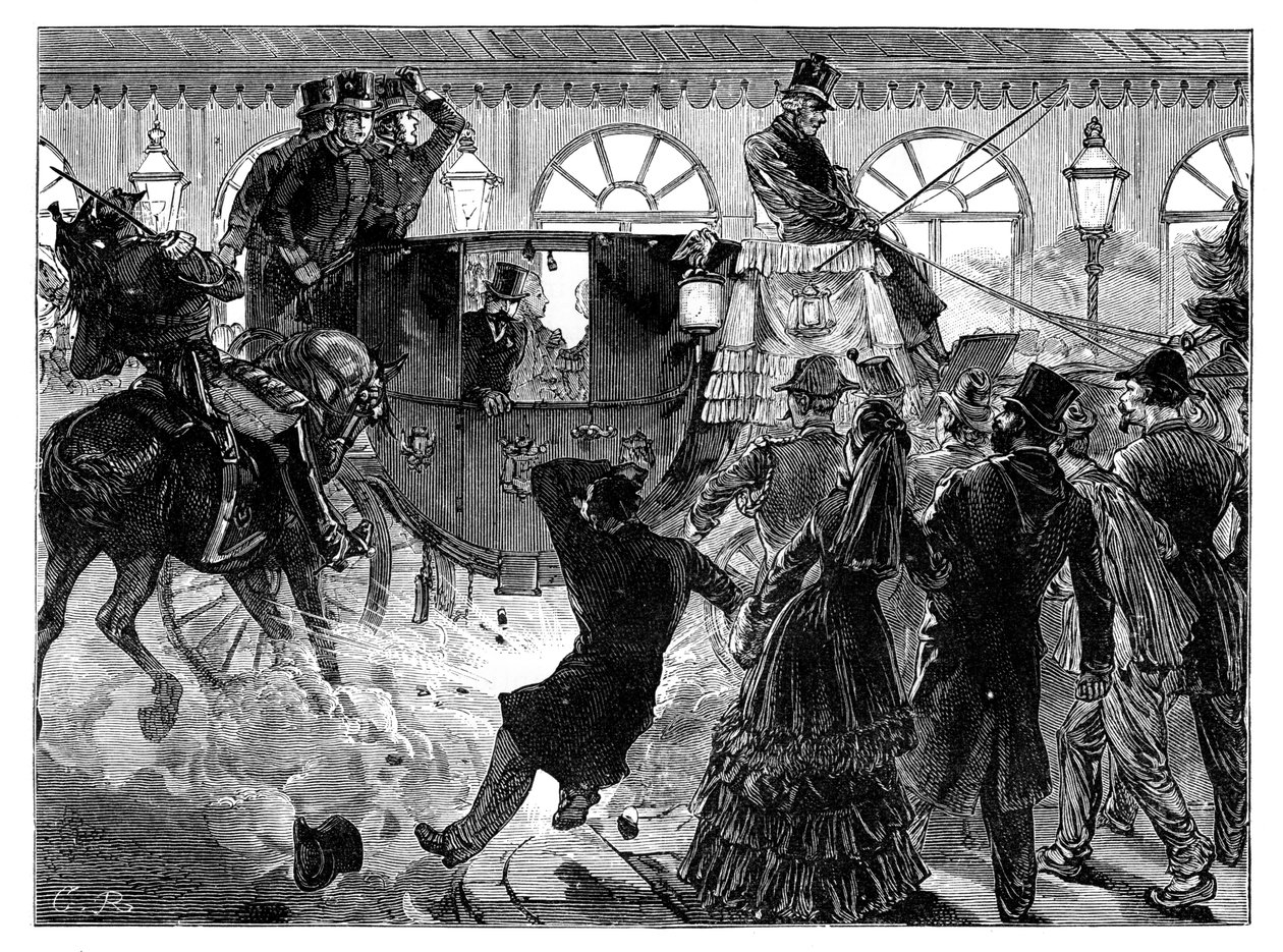 Próba zabójstwa cesarza Francuzów, 28 kwietnia 1855 autorstwa Unbekannt