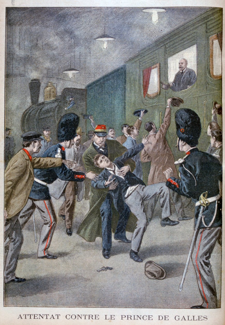 Próba ataku na Edwarda, księcia Walii w Brukseli, 1900 autorstwa Unbekannt