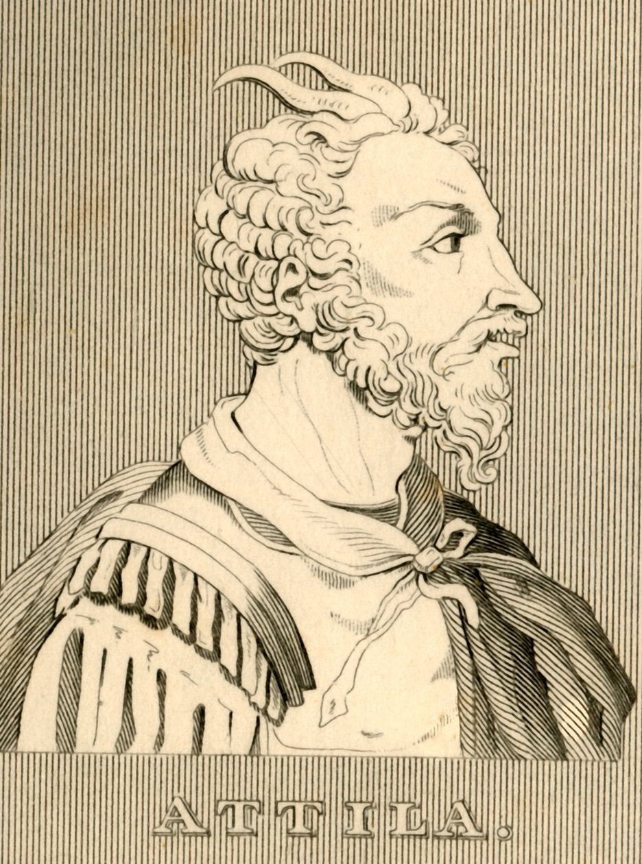 Attyla, c406-453, 1830. autorstwa Unbekannt