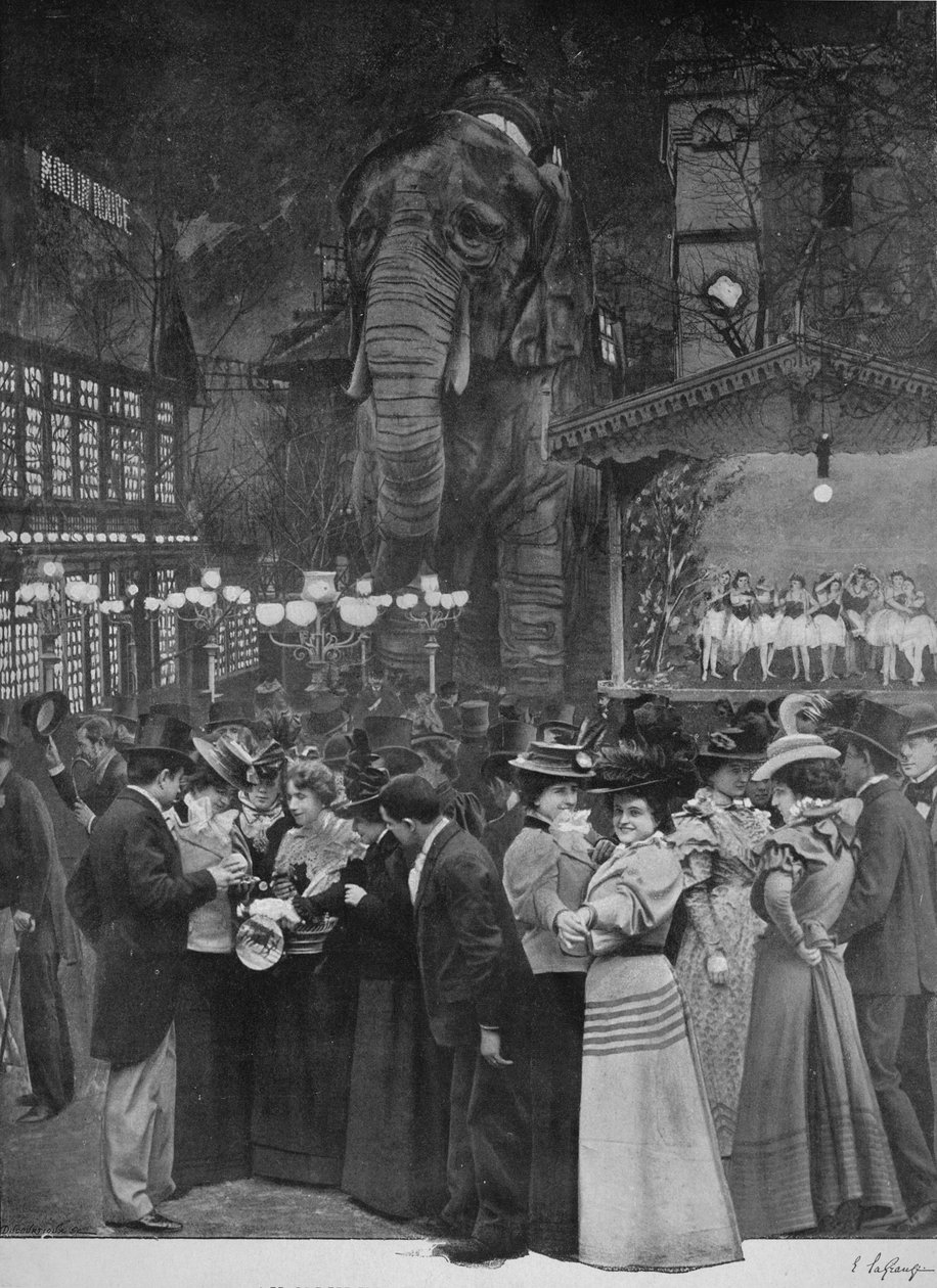 W Moulin Rouge - W ogrodzie, 1900 autorstwa Unbekannt