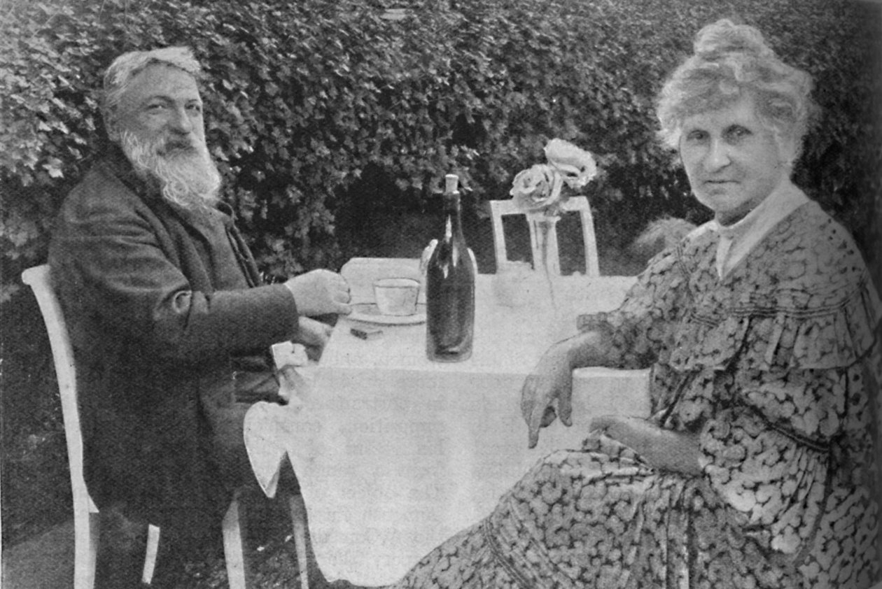 Auguste Rodin - Rodin i jego żona w swoim ogrodzie w Meudon, c1925 autorstwa Unbekannt