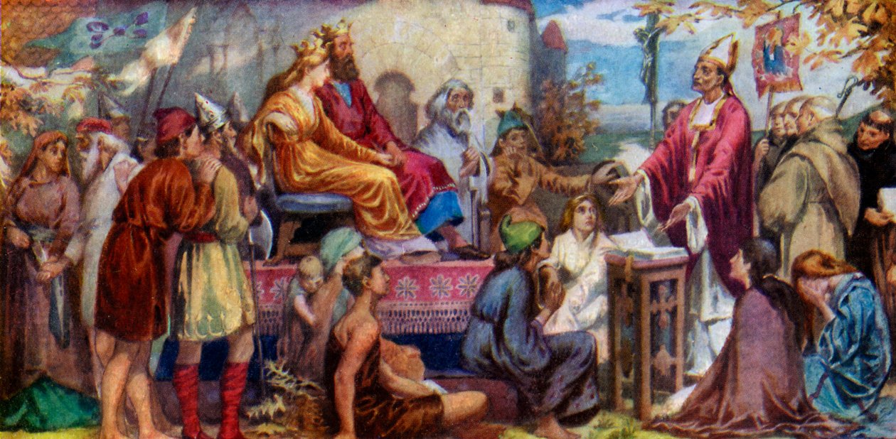 Augustyn Głoszenie do Ethelberta i Berty, 1925 autorstwa Unbekannt