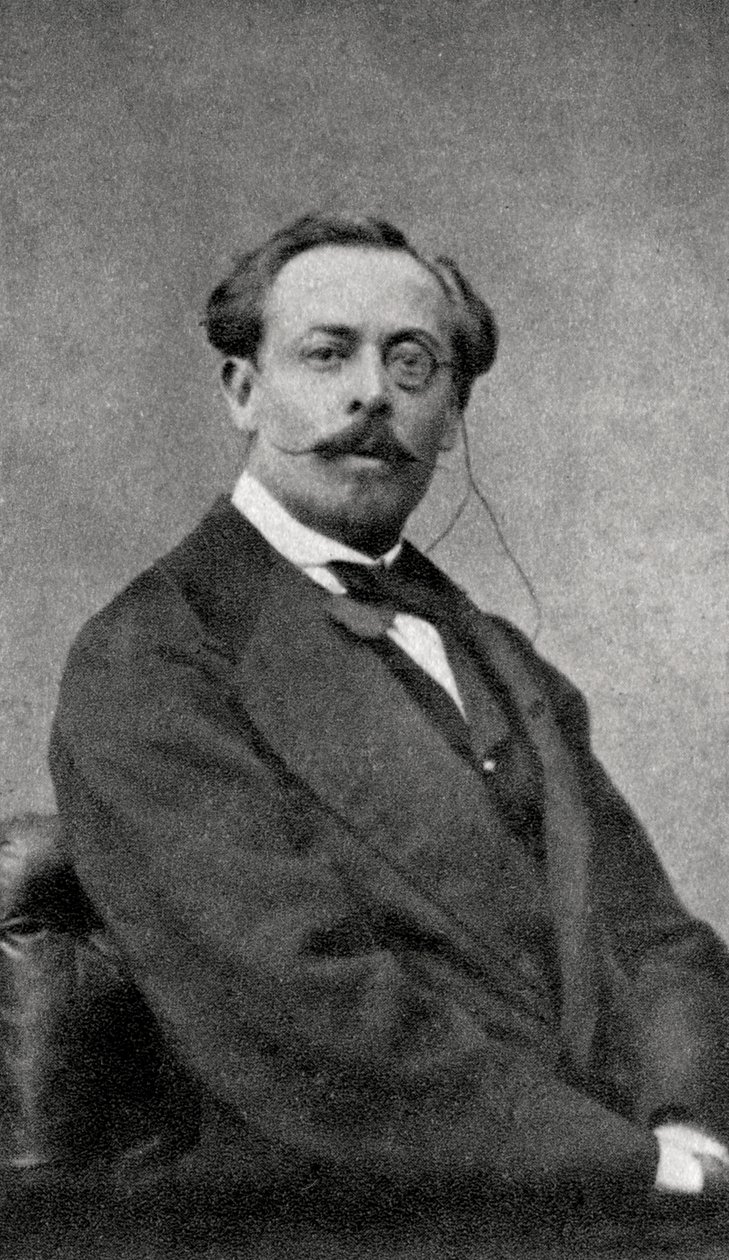 Aurelien Scholl, francuski pisarz i dziennikarz, 1868 autorstwa Unbekannt