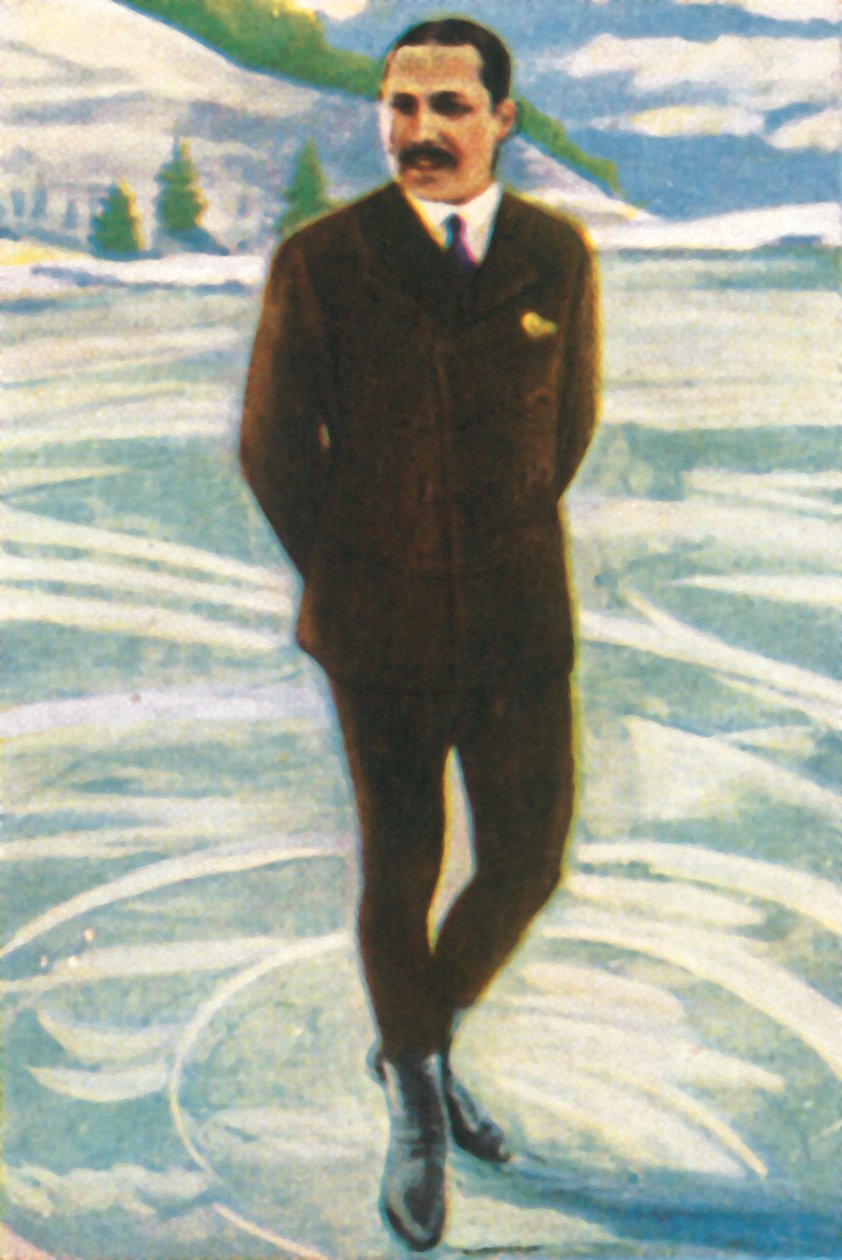 Austriacki łyżwiarz figurowy Willi Böckl, 1928. autorstwa Unbekannt