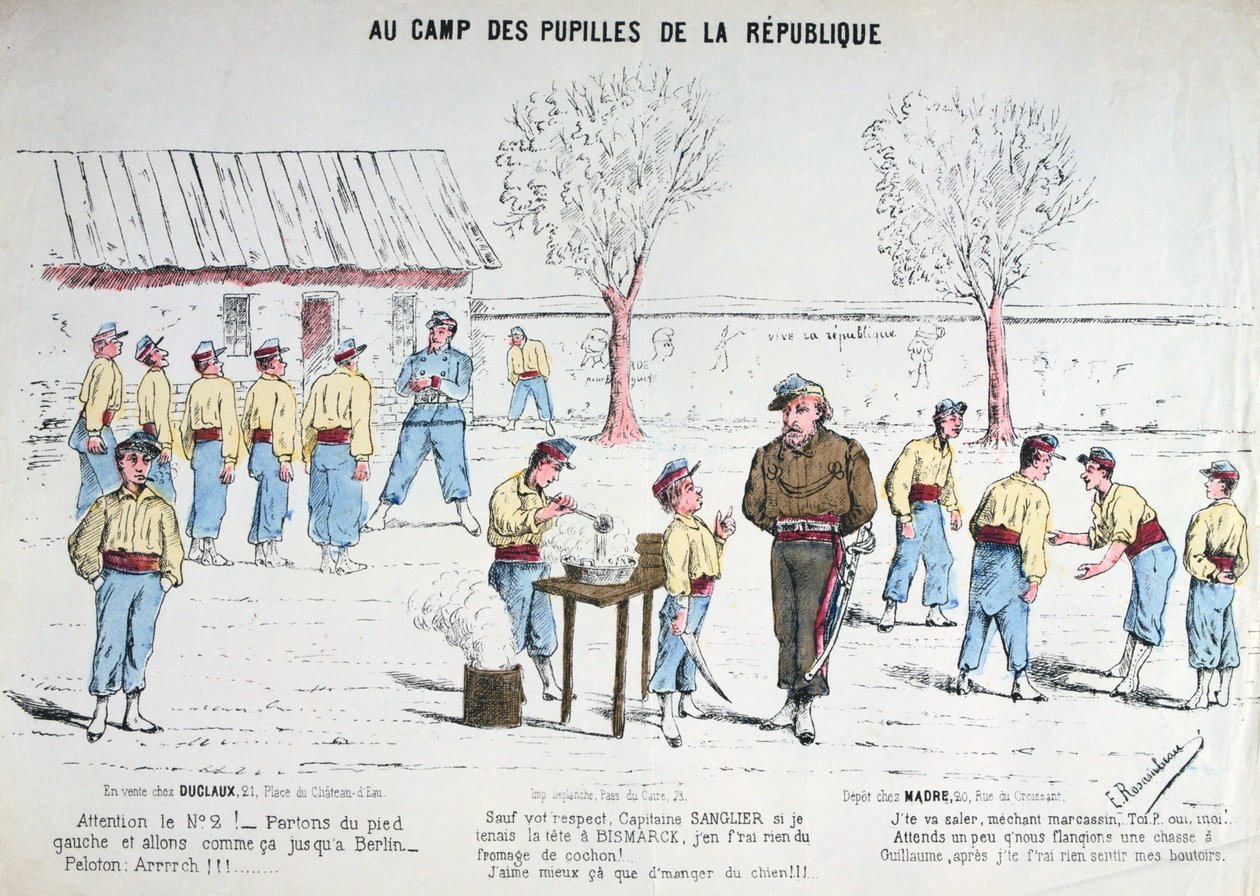 W Obozie Uczniowskim Republiki, 1871. autorstwa Unbekannt