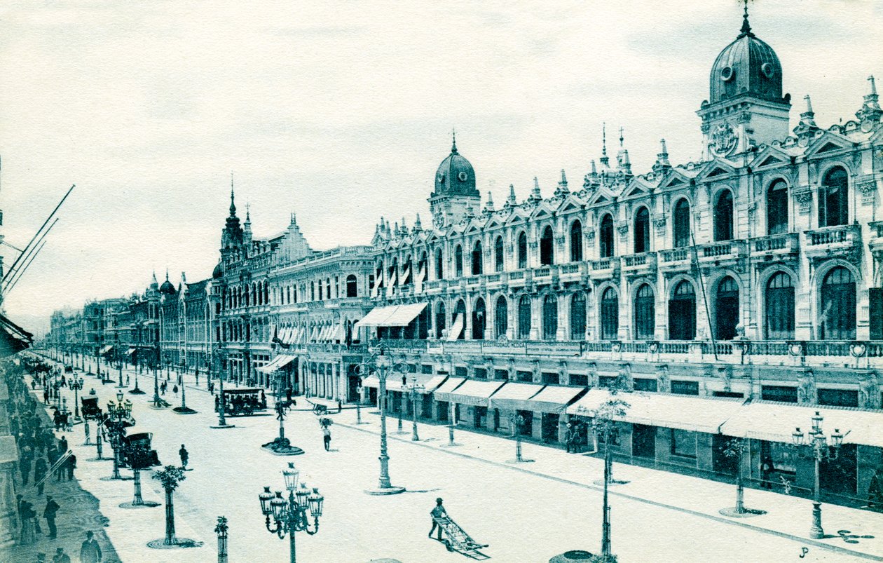 Avenida Central, Rio de Janeiro, Brazylia, ok. 1900 autorstwa Unbekannt