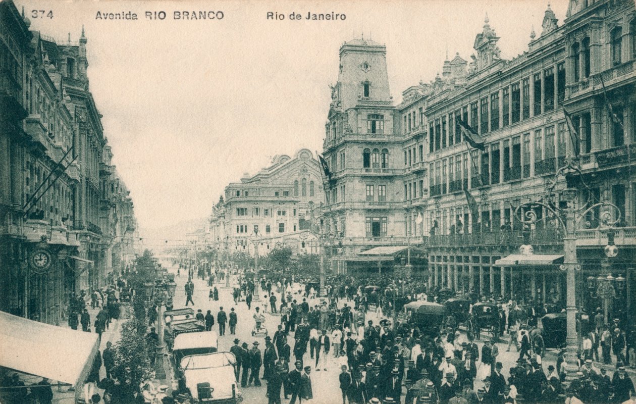 Avenida Rio Branco - Rio de Janeiro, c1910 autorstwa Unbekannt