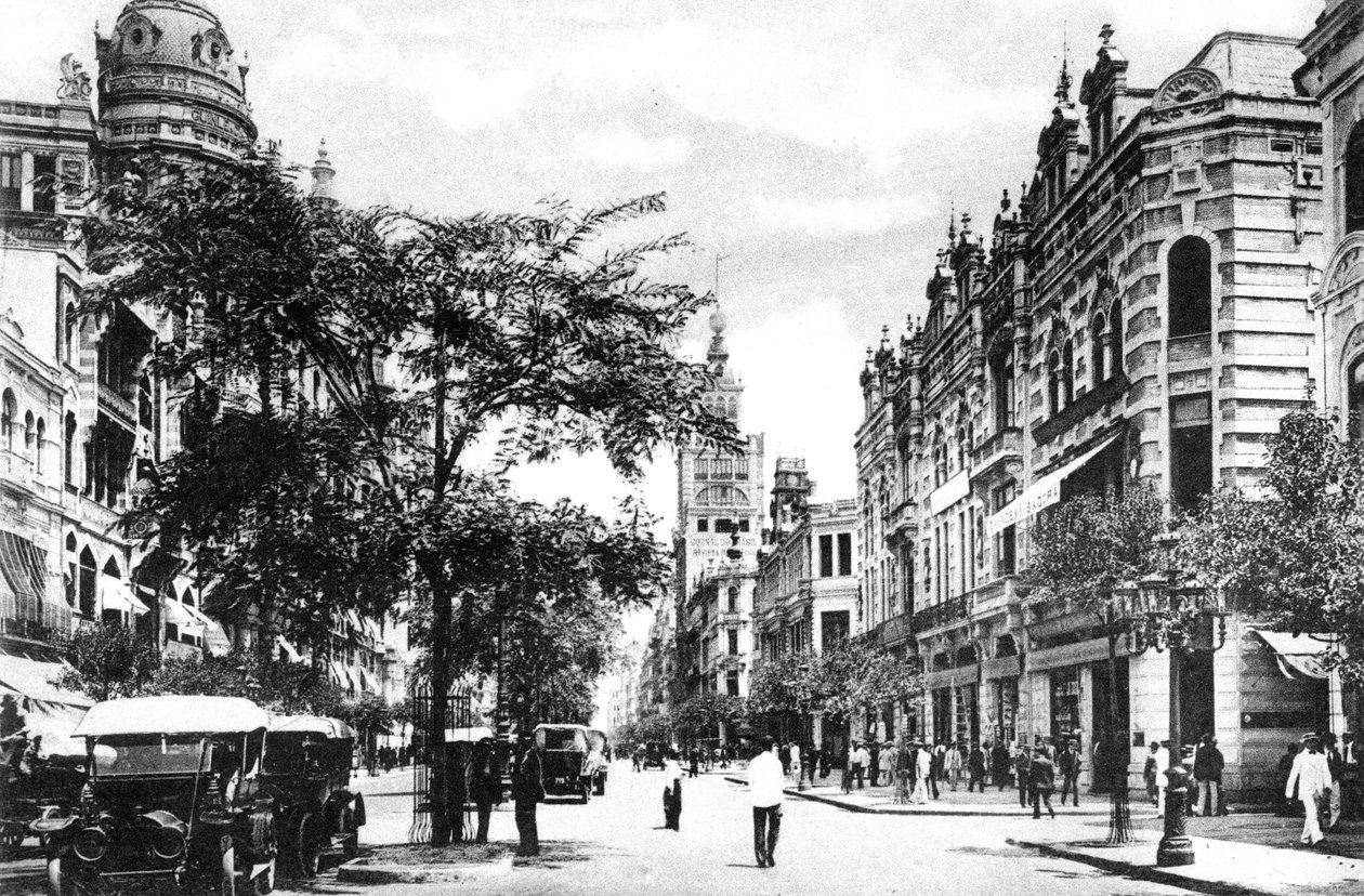 Avenida Rio Branco, Rio de Janeiro, Brazylia, lata 20. autorstwa Unbekannt