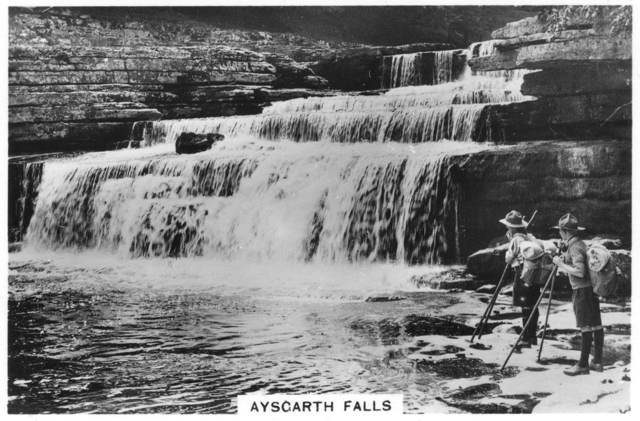 Wodospad Aysgarth, Wensleydale, Yorkshire Dales, 1937 autorstwa Unbekannt