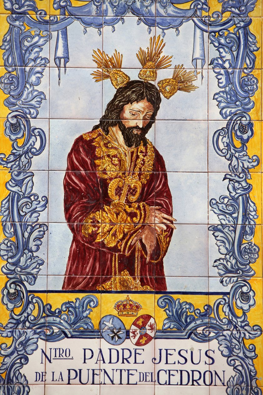 Panel mozaikowy Azulejo na Plaza de San Francisco Malaga Hiszpania autorstwa Unbekannt