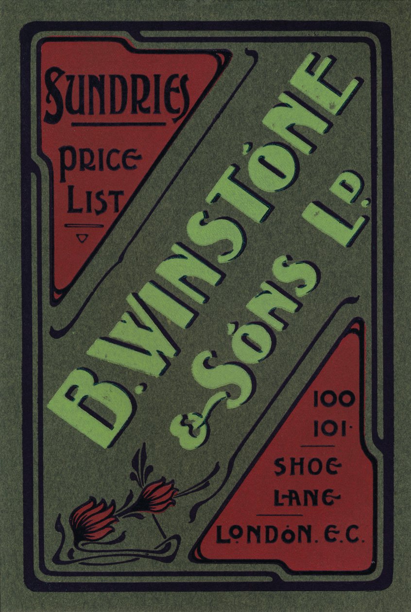 Reklama B. Winstone & Sons Ltd., 1907 autorstwa Unbekannt