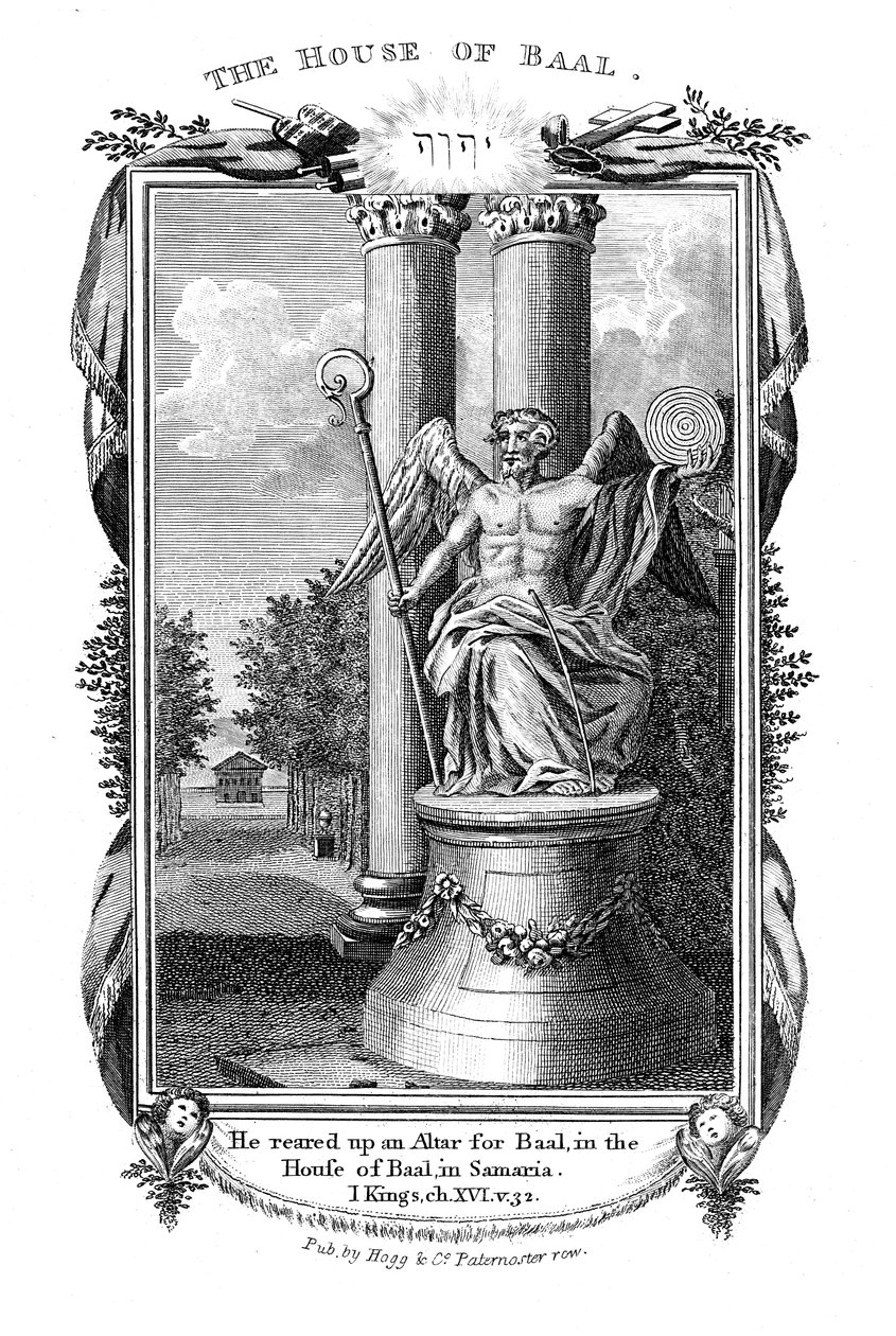 Baal, główny bóg Kananejczyków, 1804 autorstwa Unbekannt