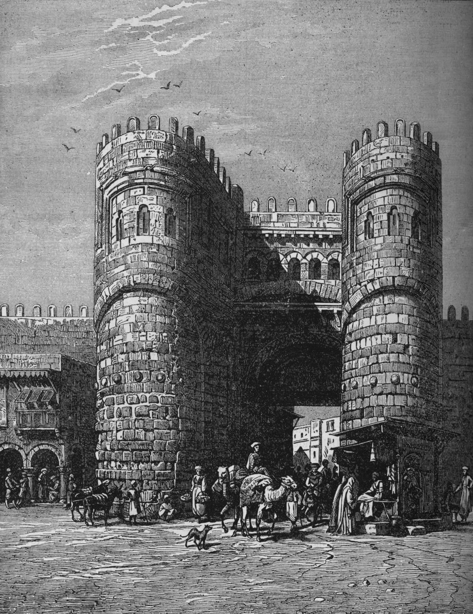 Bab-El-Footoh, Jedna z bram Kairu, 1878, c1882 autorstwa Unbekannt