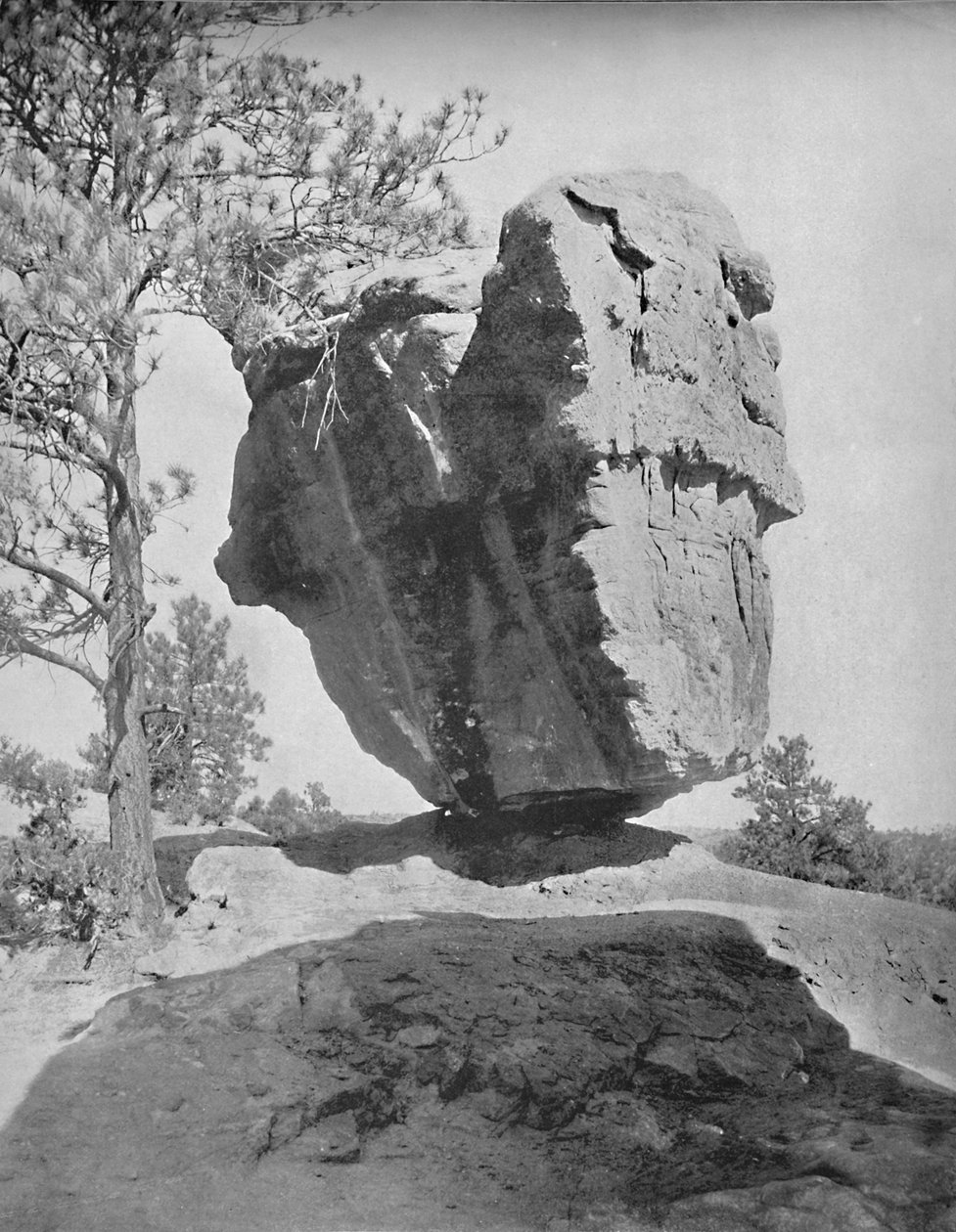 Balanced Rock, Garden of the Gods, Col., c1897. autorstwa Unbekannt