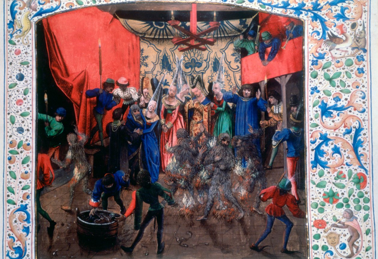 Kula Płonących Ludzi, 1393. c1470 autorstwa Unbekannt