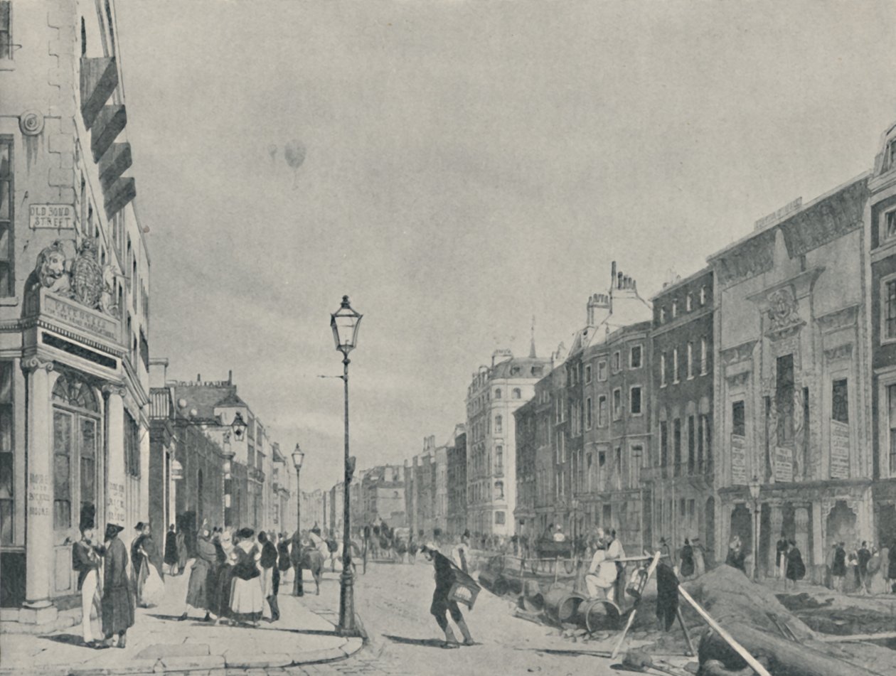 Balony nad Piccadilly, 1842, 1920 autorstwa Unbekannt