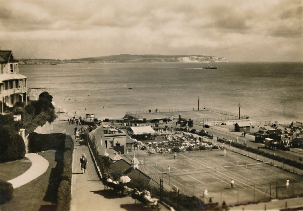 Bandstand & Tennis Courts, Shanklin, IOW, c1920. autorstwa Unbekannt