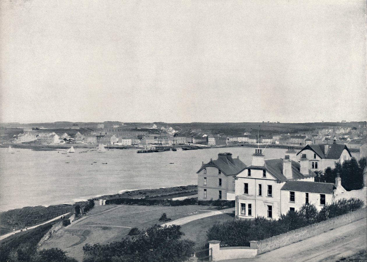 Bangor - The Town and the Bay, z Mornington Park, Princeton, 1895 autorstwa Unbekannt