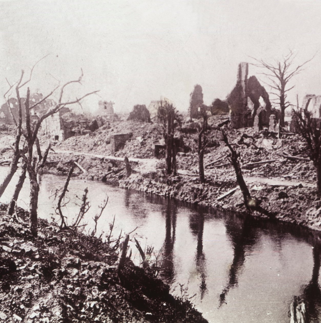 Banki Yser, Belgia, c1914-c1918 autorstwa Unbekannt