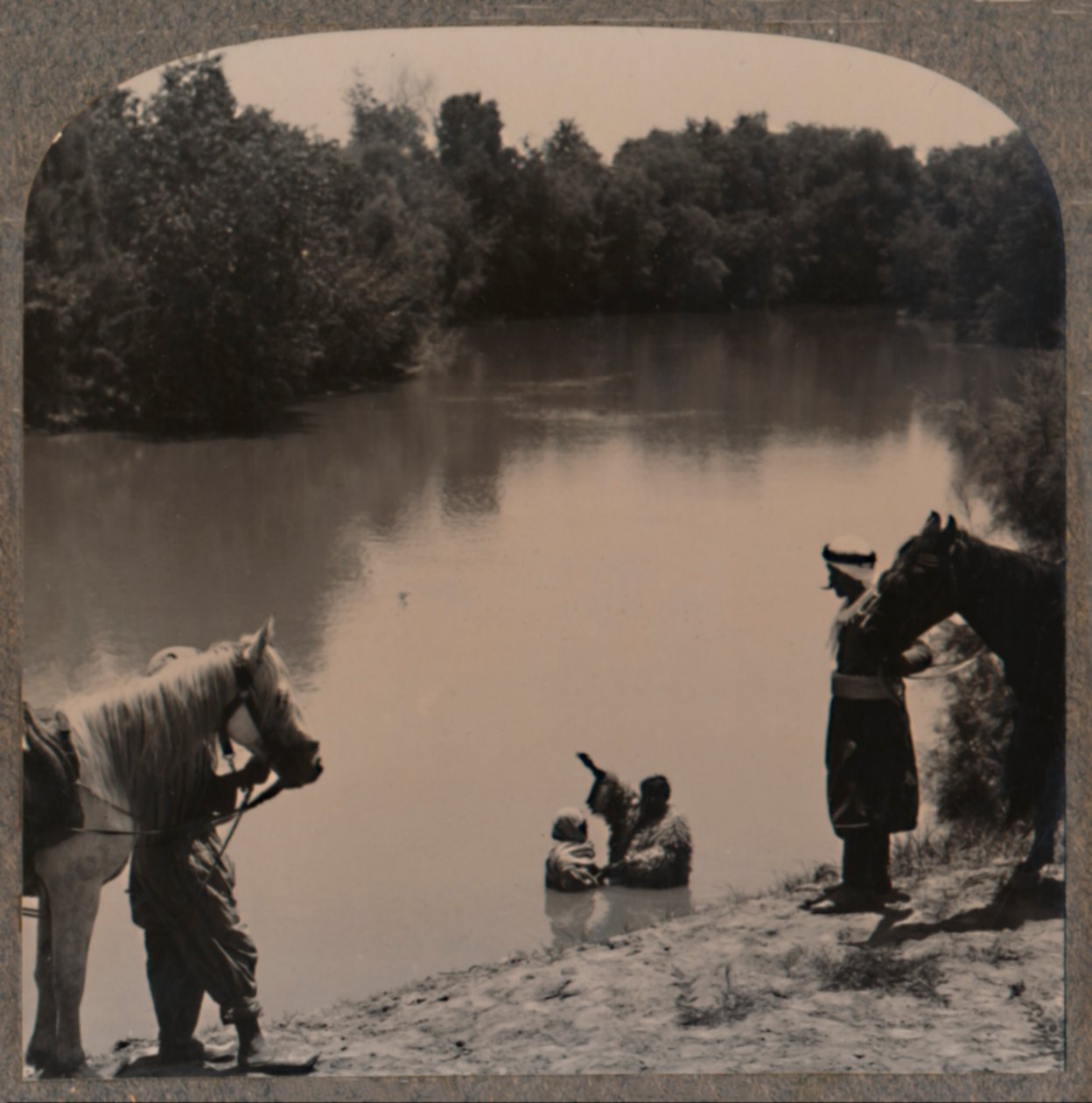 Chrzest w Jordanie, ok. 1900 autorstwa Unbekannt
