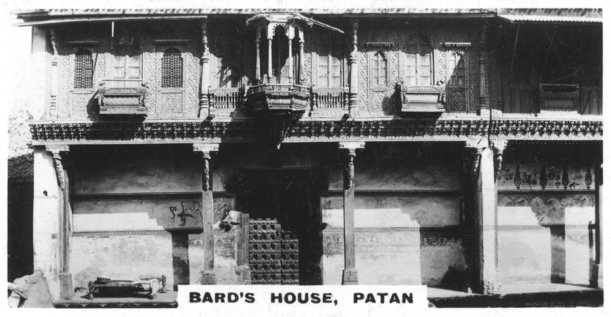 Dom bardów, Patan, Indie, ok. 1925 autorstwa Unbekannt