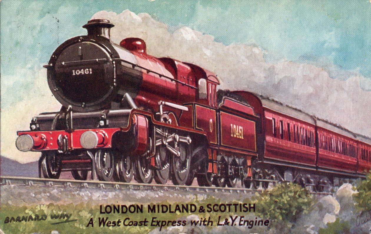 Barnard Way - London Midland & Scottish, West Coast Express z silnikiem L&Y, 1933. autorstwa Unbekannt