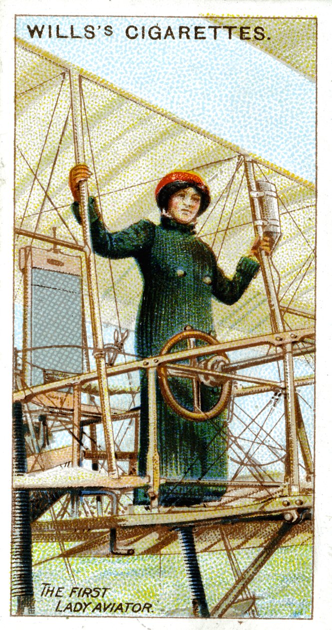 Baronowa Raymonde Delaroche, pierwsza kobieta posiadająca licencję pilota, 1909 autorstwa Unbekannt