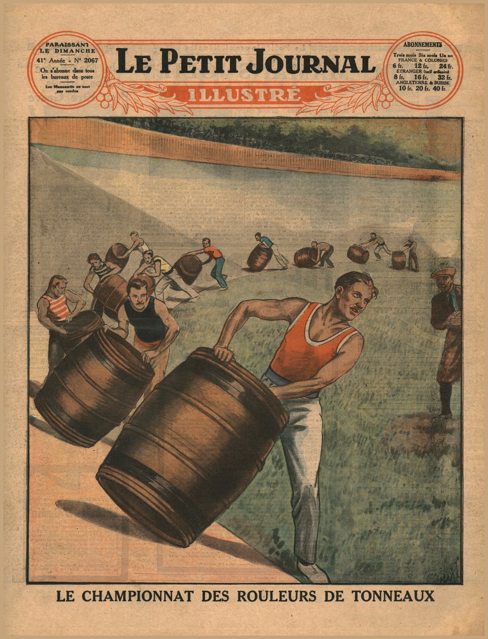 Mistrzostwa w toczeniu beczek, 1930. autorstwa Unbekannt