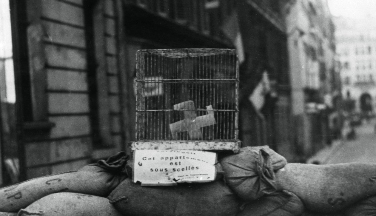 Barykada na Rue de Chateaudun, wyzwolenie Paryża, sierpień 1944 autorstwa Unbekannt