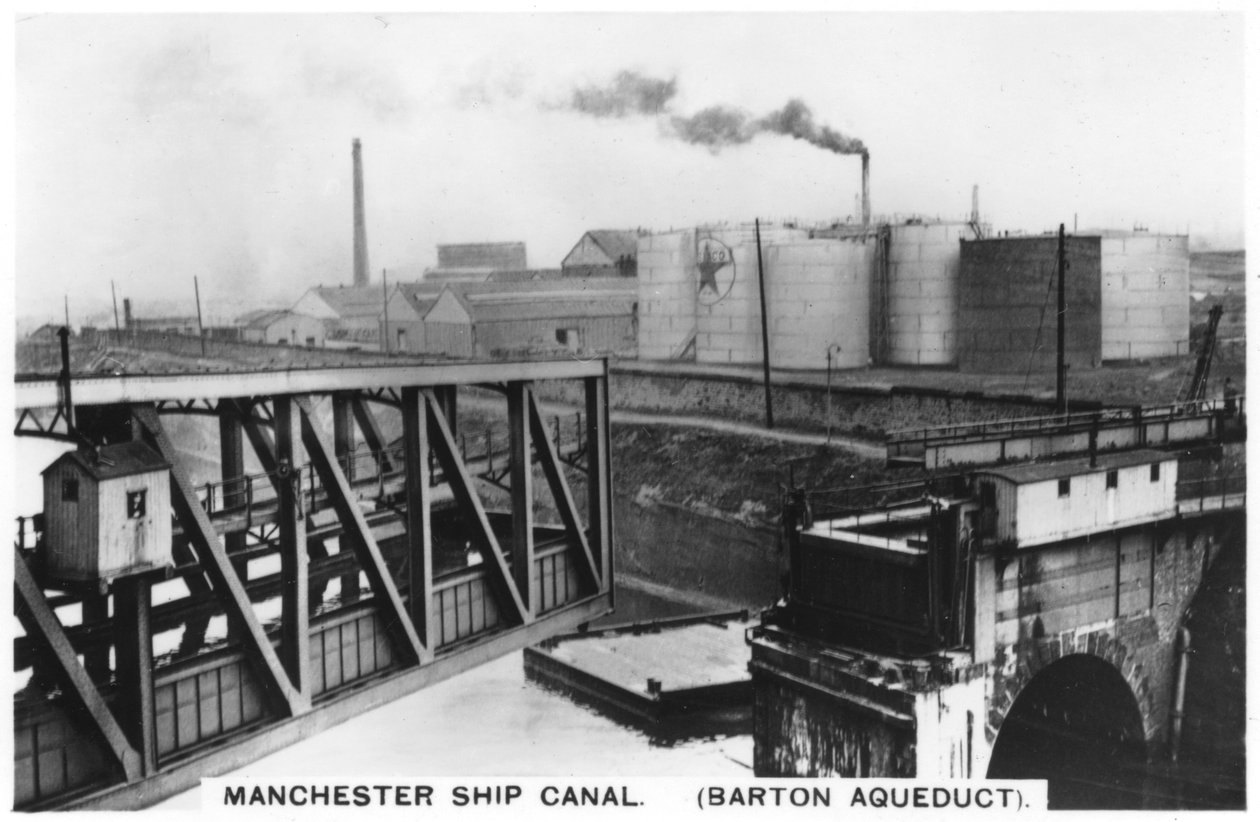 Akwedukt Barton, kanał statku Manchester, 1936 autorstwa Unbekannt
