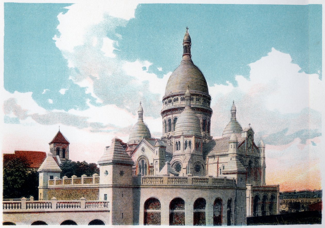 Bazylika Sacre Coeur, Paryż, ok. 1900 autorstwa Unbekannt