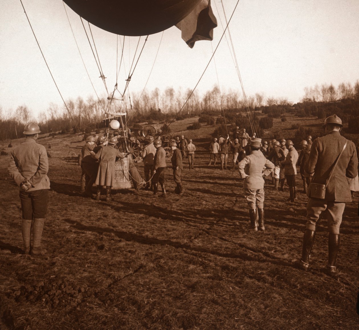 Kosz balonu zaporowego, c1914-c1918 autorstwa Unbekannt